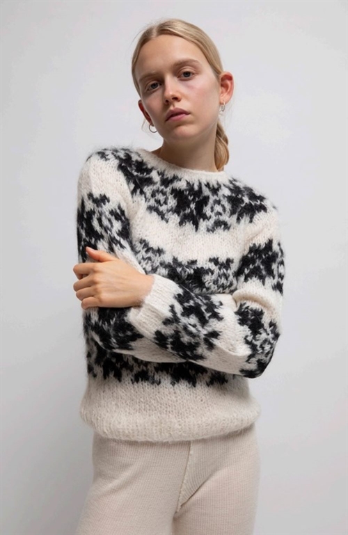 GUDRUN GUDRUN INKA SWEATER OFF WHITE/BLACK